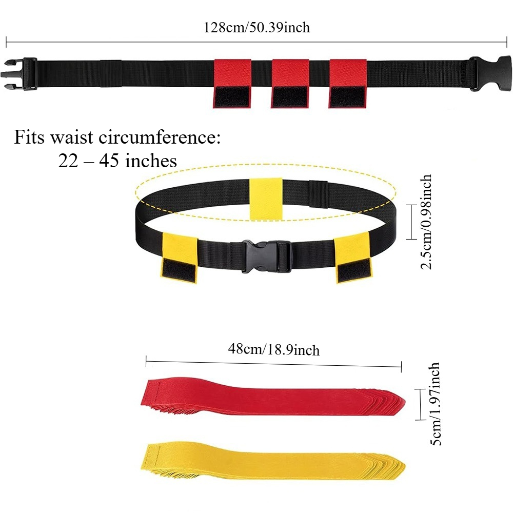 6PCS Flag Football Belts Set A - Sports Equipment Game recension och pris