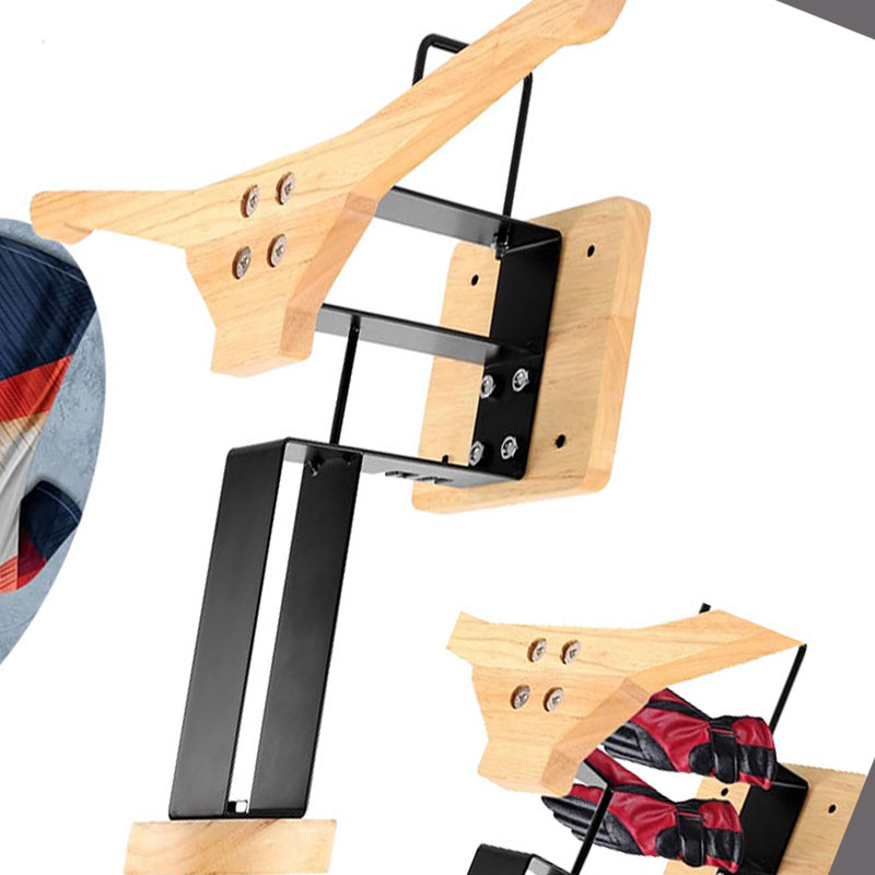 Wood Motorcycle Helmet Holder  - Sports Equipment Rack recension och pris