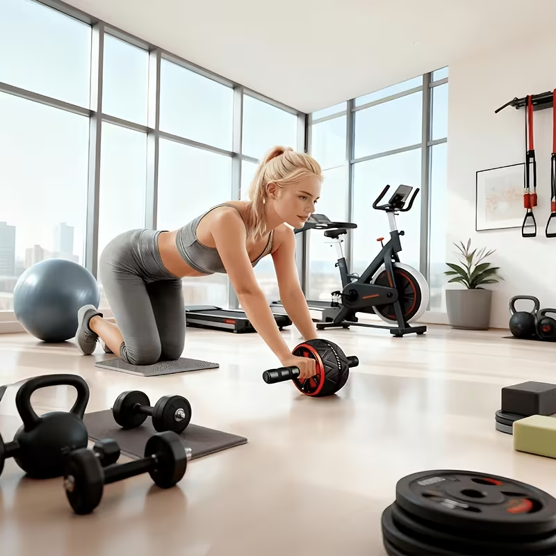 Ab Roller Wheel and Knee Mat,  - Sports Equipment Pictures recension och pris