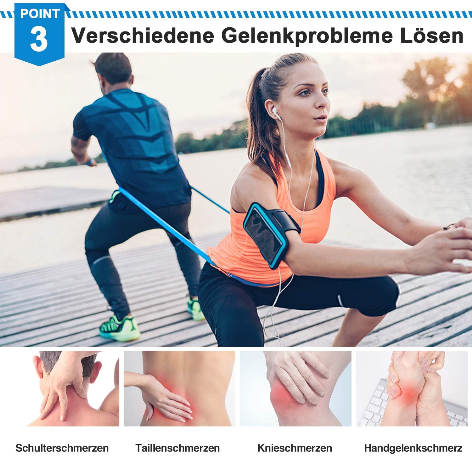 Elastic Fitness Bands 3Pcs Res - Sports Equipment Pictures recension och pris