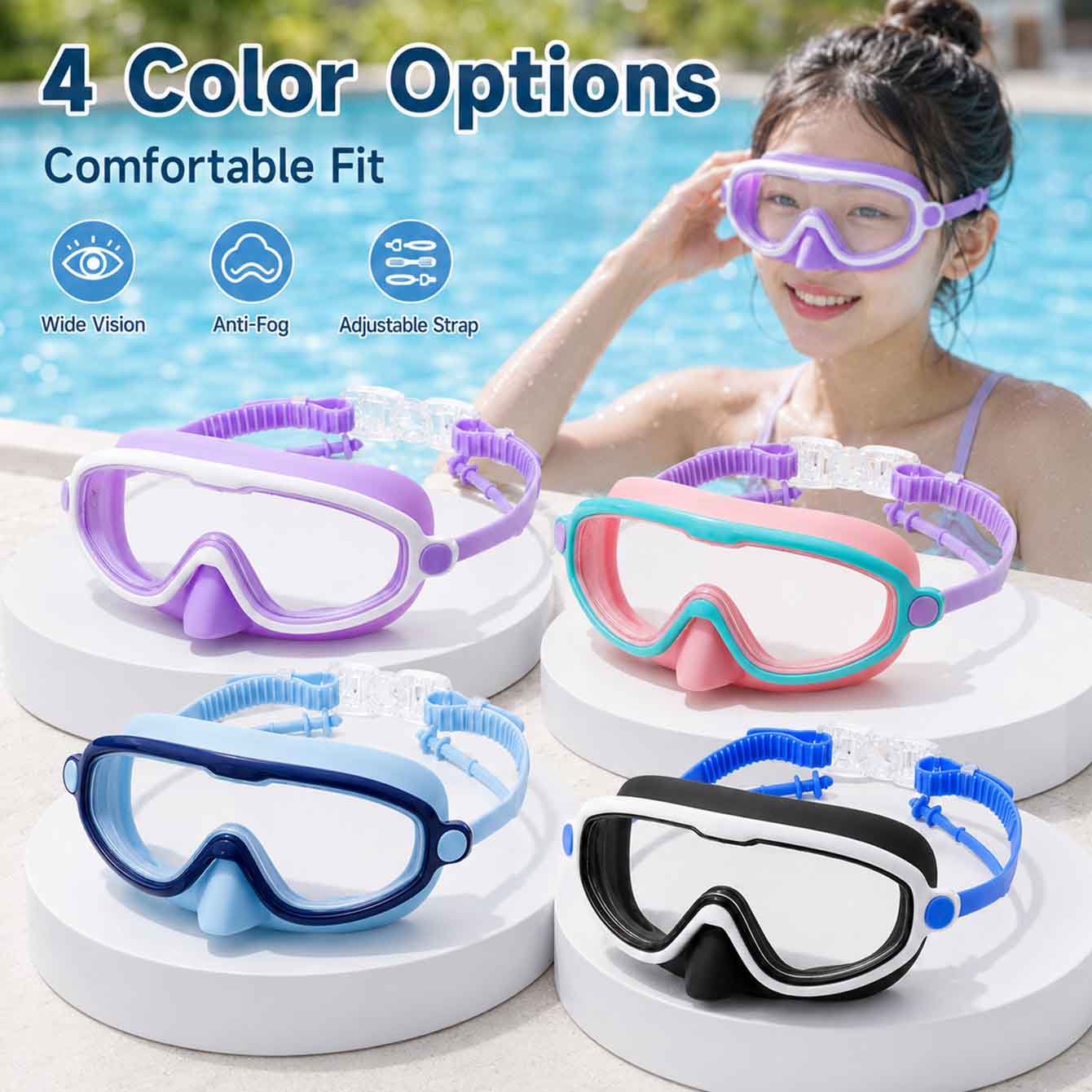 High Definition Anti-Fog Kids  - Swimming Goggles Anti Fog recension och pris