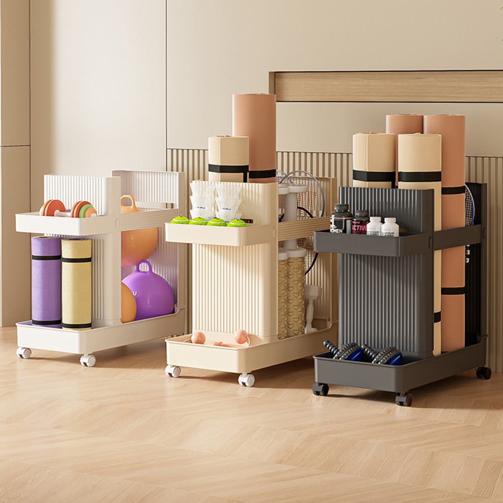Gym Equipment Holder with Whee - Sports Equipment Rack recension och pris