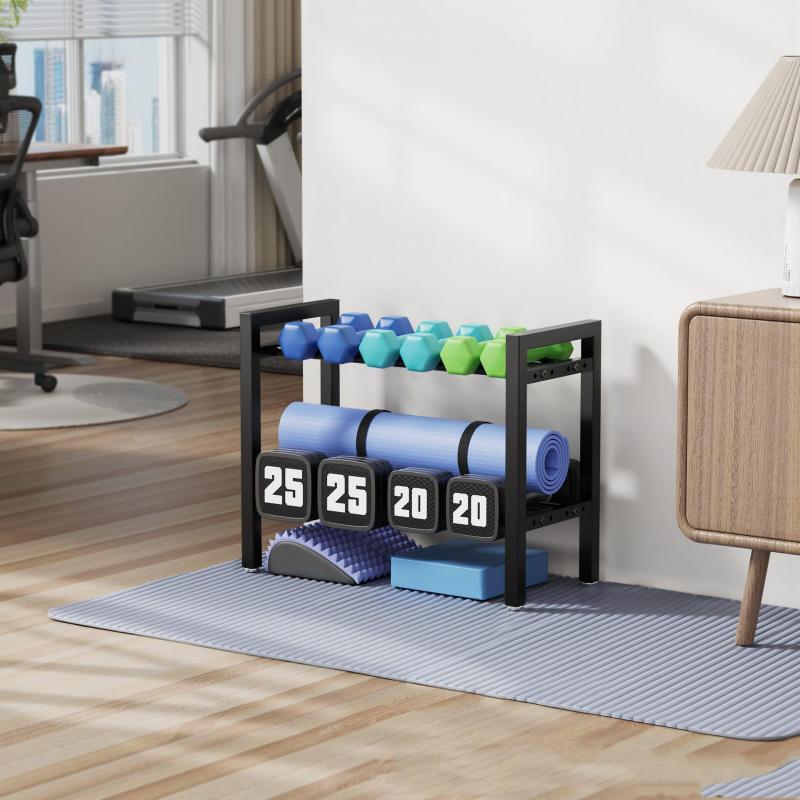 Adjustable Metal Dumbbell Rack - Sports Equipment Rack recension och pris