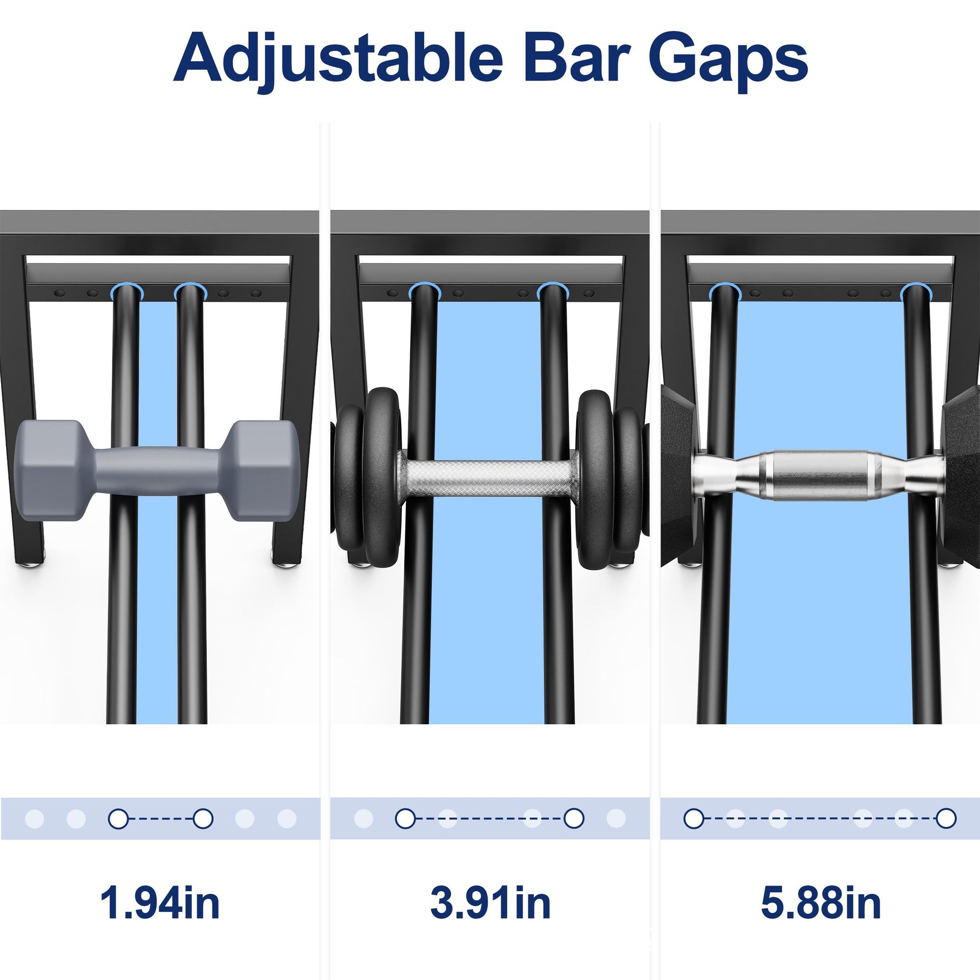 Adjustable Metal Dumbbell Rack - Sports Equipment Rack recension och pris