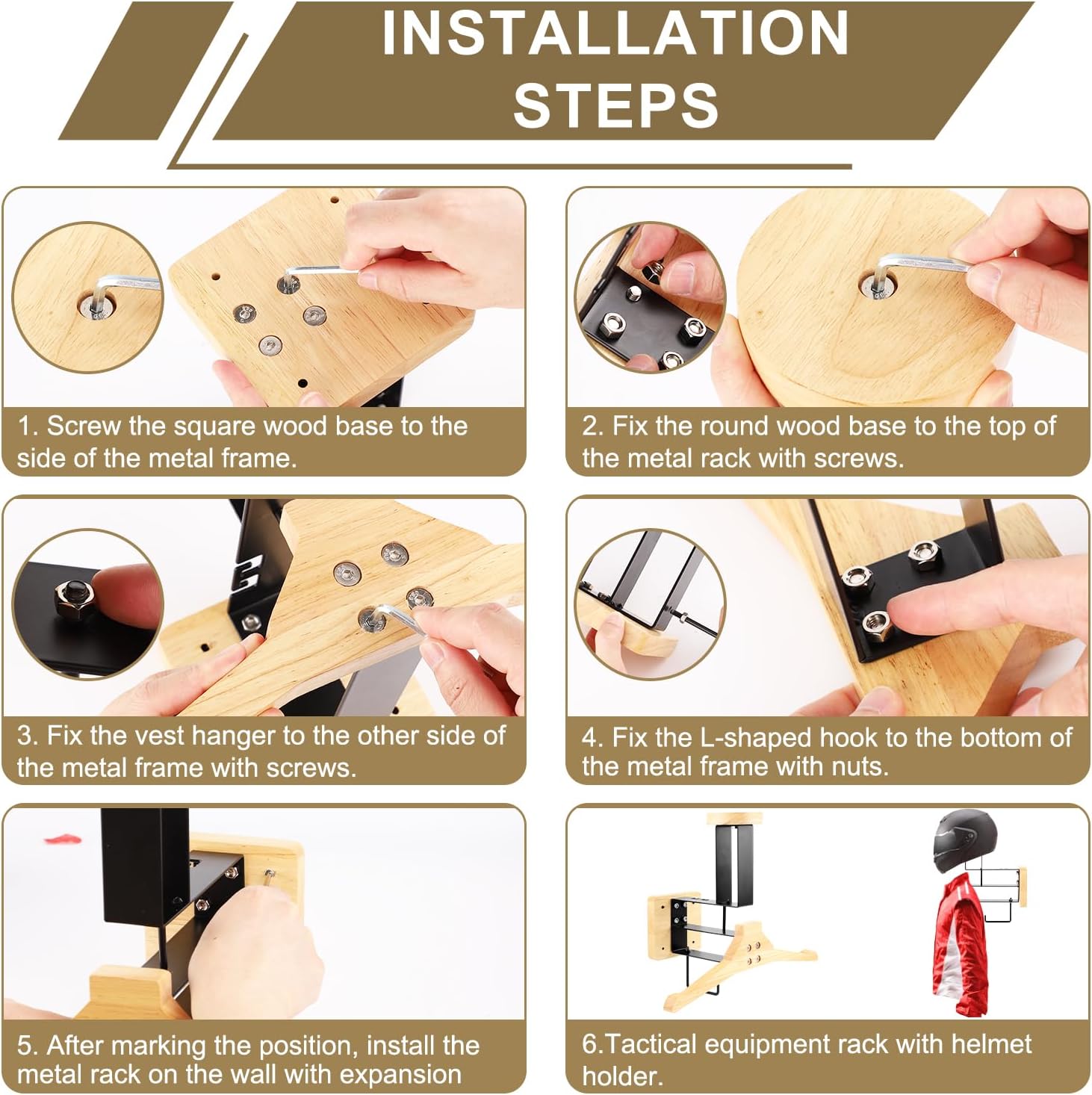 ​Motorcycle Helmet Holder Wall - Sports Equipment Rack recension och pris