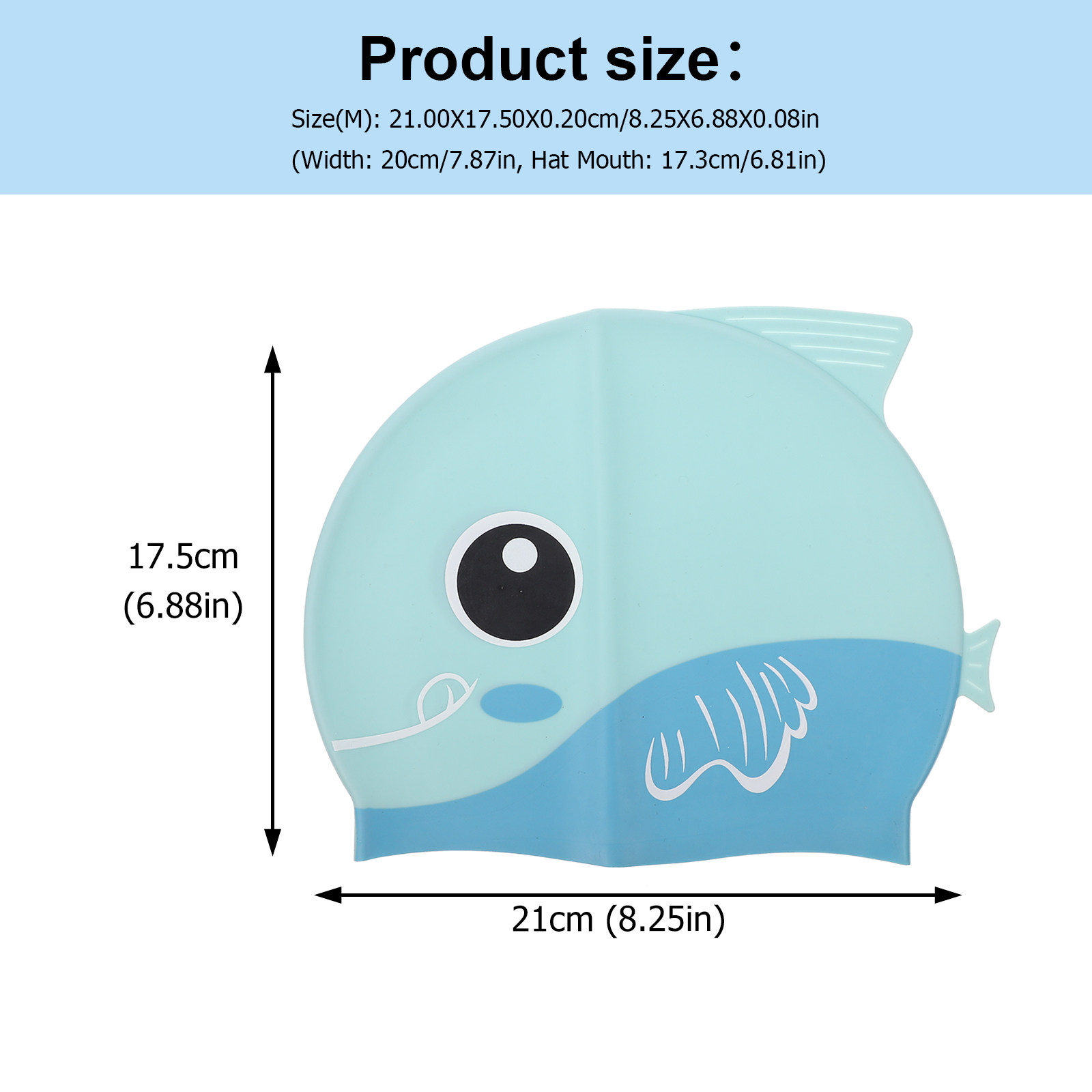 Kids Silicone Swim Cap with Ex - Swim Cap Silicone recension och pris