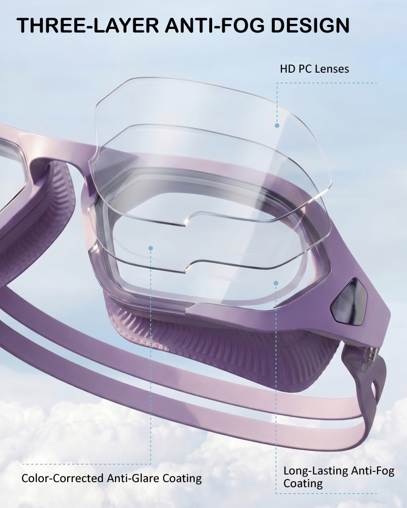 NEW HD Anti Fog Swimming Goggl - Swim Cap Silicone recension och pris